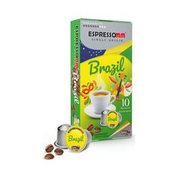 Espressomm 10 Adet Single Origin Brazil Alüminyum Kapsül Kahve
