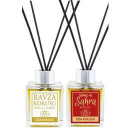 Esved 100 ml Medine Ravza Kokusu ve Kubbetüs Sahra Kokusu Çubuklu Oda Kokusu
