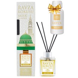Esved 100 ml Yedek Dolum Şişesi Medine Ravza Bambu Çubuklu Oda Kokusu