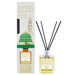 Esved 100 ml Yedek Dolum Şişesi Medine Ravza Bambu Çubuklu Oda Kokusu