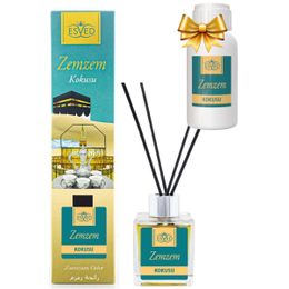 Esved 100 ml Yedek Dolum Şişesi Zemzem Bambu Çubuklu Oda Kokusu