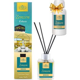 Esved 100 ml Yedek Dolum Şişesi Zemzem Bambu Çubuklu Oda Kokusu
