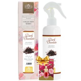 Esved Bitter Çikolata Kokusu Sprey 400 ml + 8 ml Gül Kokusu Araba Kokusu