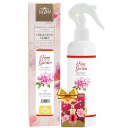 Esved Gül Bahçesi Kokusu Sprey 400 ml +  8 ml Gül Bahçesi Kokusu Araba Kokusu