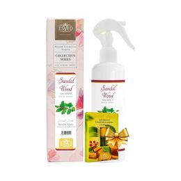 Esved Sandal Ağacı Kokusu Sprey 400 ml + 3 ml Sandal Ağacı Kokusu Parfüm Esansı
