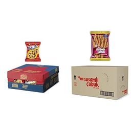 Eti 16x40 gr Balık Kraker + 17x56 gr Susamlı Çubuk Kraker