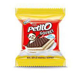 Eti 24 gr Petito Bol Sütlü Kremali Sade Kakaolu Gofret