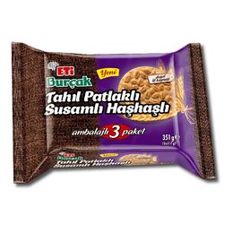 Eti 351 gr Burçak Tahıl Patlaklı Susamlı Haşhaşlı Bisküvi