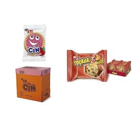 Eti 36x25 gr Cin Çilekli Bisküvi + 24x40 gr Topkek Meyveli Kek