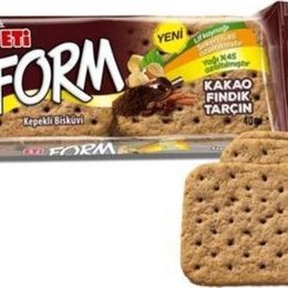 Eti 40 gr Form Kakaolu Fındıklı Kepekli Bisküvi
