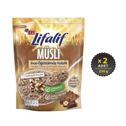 Eti Lifalif 2x250 gr Yulaflı Fındıklı Kakao Çekirdekli Müsli
