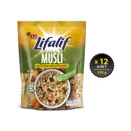 Eti Lifalif Kuru Meyve Fındık Müsli 350 gr X 12 Adet
