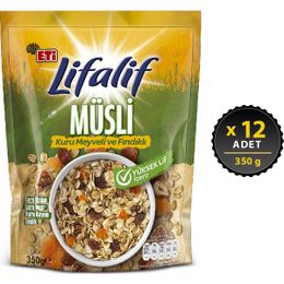 Eti Lifalif Kuru Meyve Fındık Müsli 350 gr X 12 Adet