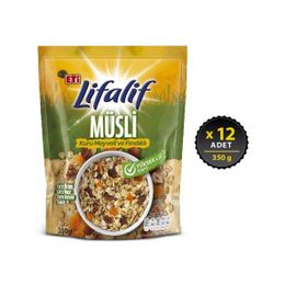 Eti Lifalif Kuru Meyve Fındık Müsli 350 gr X 12 Adet