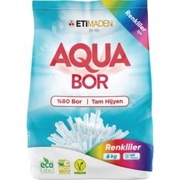 Eti Maden 4x6 kg Aquabor Renkliler için Toz Deterjan