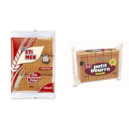 Etimek 3x143 gr Klasik Kızarmış Ekmek + 5x200 gr Petit Beurre Bisküvi