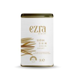 Ezra Olive Oil Soğuk Sıkım Naturel Yeni Hasat 3 lt Zeytinyağı