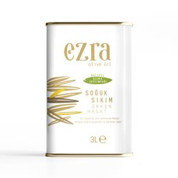 Ezra Olive Oil Soğuk Sıkım Naturel Yeni Hasat 3 lt Zeytinyağı
