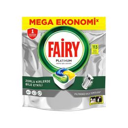 Fairy 113 Tablet Platinum Limon Kokulu Bulaşık Makinesi Deterjanı