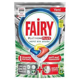 Fairy 40 Tablet Platinum Plus Hepsi Bir Arada Bulaşık Makinesi Deterjanı