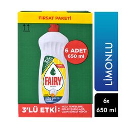 Fairy 650 ml Limon Kokulu Bulaşık Deterjanı