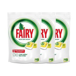 Fairy Hepsi Bir Arada 3x60 Adet Bulaşık Makinesi Tableti