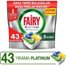 Fairy Platinum 43 Yıkama Tablet Bulaşık Makinesi Deterjanı