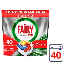 Fairy Platinum Plus 40 Yıkama Bulaşık Makinesi Deterjanı Kapsülü