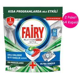 Fairy Platinum Plus Ultra 2x32'li Bulaşık Makinesı Tableti