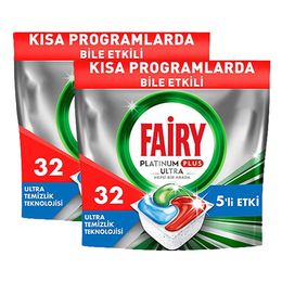 Fairy Platinum Plus Ultra 2x32'li Bulaşık Makinesı Tableti