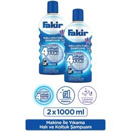 Fakir 2x1 lt Nano Teknoloji ile Lavantalı Makine Halı ve Koltuk Şampuanı