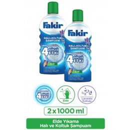 Fakir 2x1 lt Nano Teknoloji ile Lavantalı Makine Halı ve Koltuk Şampuanı