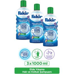 Fakir 3x1 lt Nano Teknoloji ile Lavantalı Makine Halı ve Koltuk Şampuanı