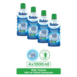 Fakir 4x1000 ml Nano Teknoloji İle Elde Yıkama Halı ve Koltuk Şampuanı