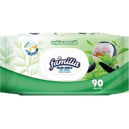 Familia 3x90'lı Yeşilin Tazeliği Islak Havlu Mendil