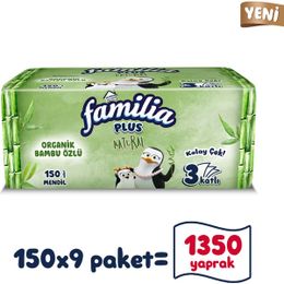 Familia 9 x 150'li Plus Natural Çek Al Mendil