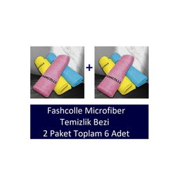 Fashcolle 2x3'lü Mikrofiber Temizlik Bezi