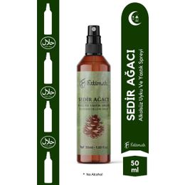 Fatimah 50 ml Doğal Sedir Ağacı Kokulu Alkolsüz Uyku ve Yastık Spreyi