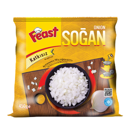 Feast 450 gr Dondurulmuş Küp Soğan