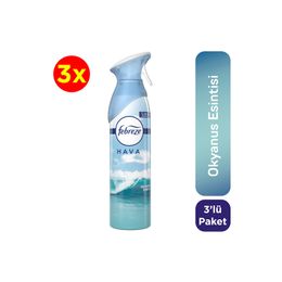 Febreze Okyanus Esintisi 3x85 ml Hava Ferahlatıcı Sprey Oda Kokusu