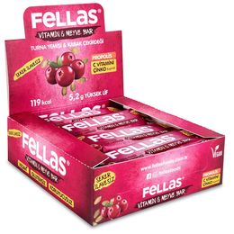 Fellas 12 x 35 gr Vitamin & Meyve Bar Turna Yemişi ve Kabak Çekirdeği
