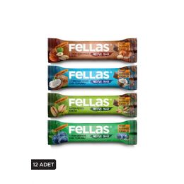 Fellas 12x40 gr 4 Çeşit Karma Meyve Bar