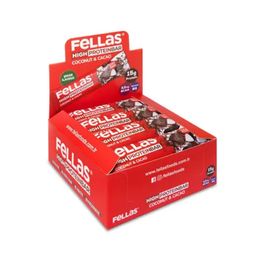 Fellas 12x45 gr Hindistan Cevizli ve Kakaolu Yüksek Protein Bar