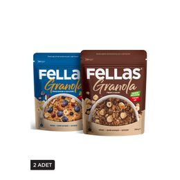 Fellas 200 gr Yaban Mersini Kuruyemiş + 200 gr Fındık Kakao 2'li Granola