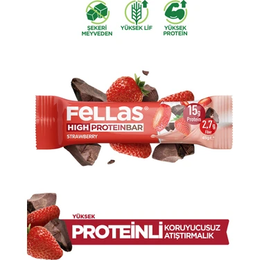 Fellas 45 gr Çilekli Protein Bar