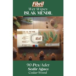 Fibril 3x90 Sedir Ağacı Kokulu Islak Mendil