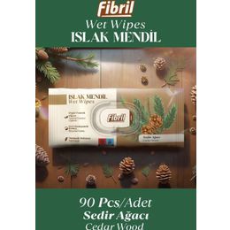 Fibril 3x90 Sedir Ağacı Kokulu Islak Mendil