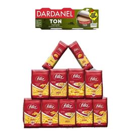 Filiz Makarna Ile Dardanel Ton Zeytinyağ Uyum Paketi 12 Parça