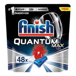 Finish 48 Yıkama Quantum Max Limonlu Bulaşık Makinesi Deterjanı Tableti