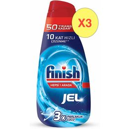 Finish Hepsi Bir Arada 3x1 lt Bulaşık Jel Deterjanı